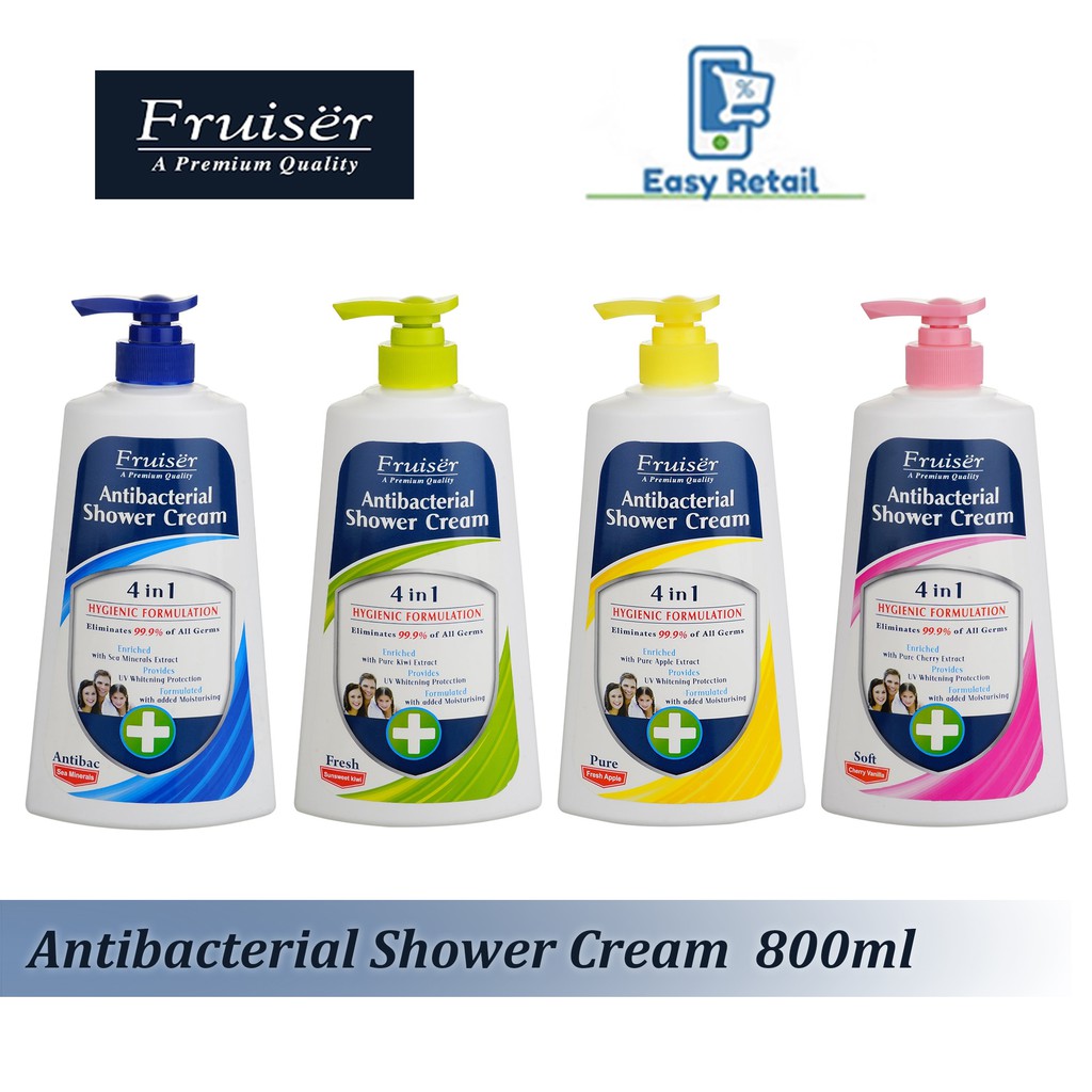 Fruiser Antibacterial Shower Cream / Body Wash / Sabun Badan 800ml