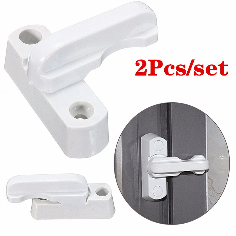 New 2pcs Lot Plastic Upvc Windows Door Sash Jammers Extra Security Lock