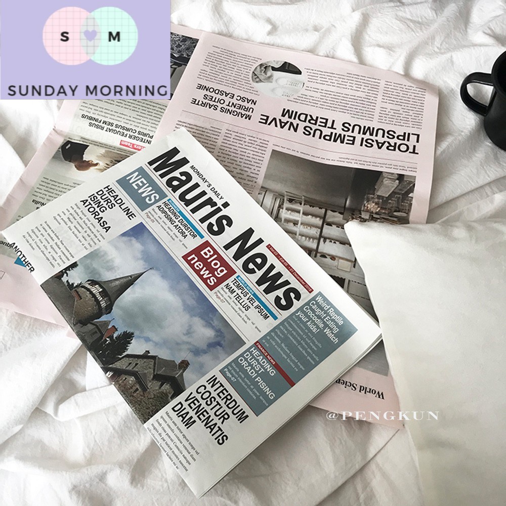 Ready Stock Retro English Newspapers Photo Magazines Decorations Photography Props Background Cloth Background Paper Shopee Malaysia