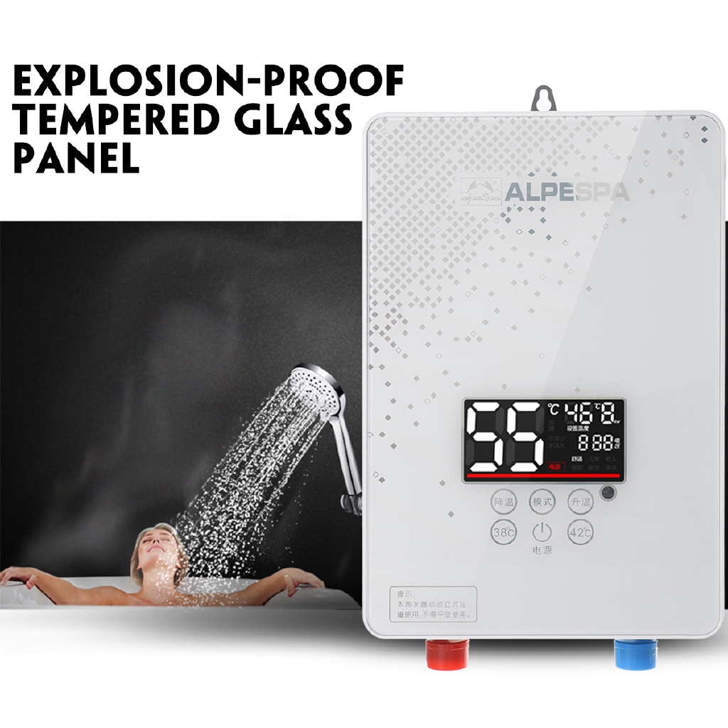 6000w 220v Mini Instant Electric Tankless Hot Water Heater Shower
