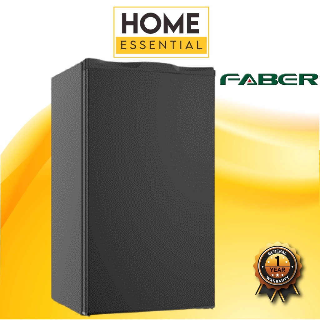 Faber 105L Single Door Refrigerator LUSSO 100BK | 2 Layers Shelf Fridge