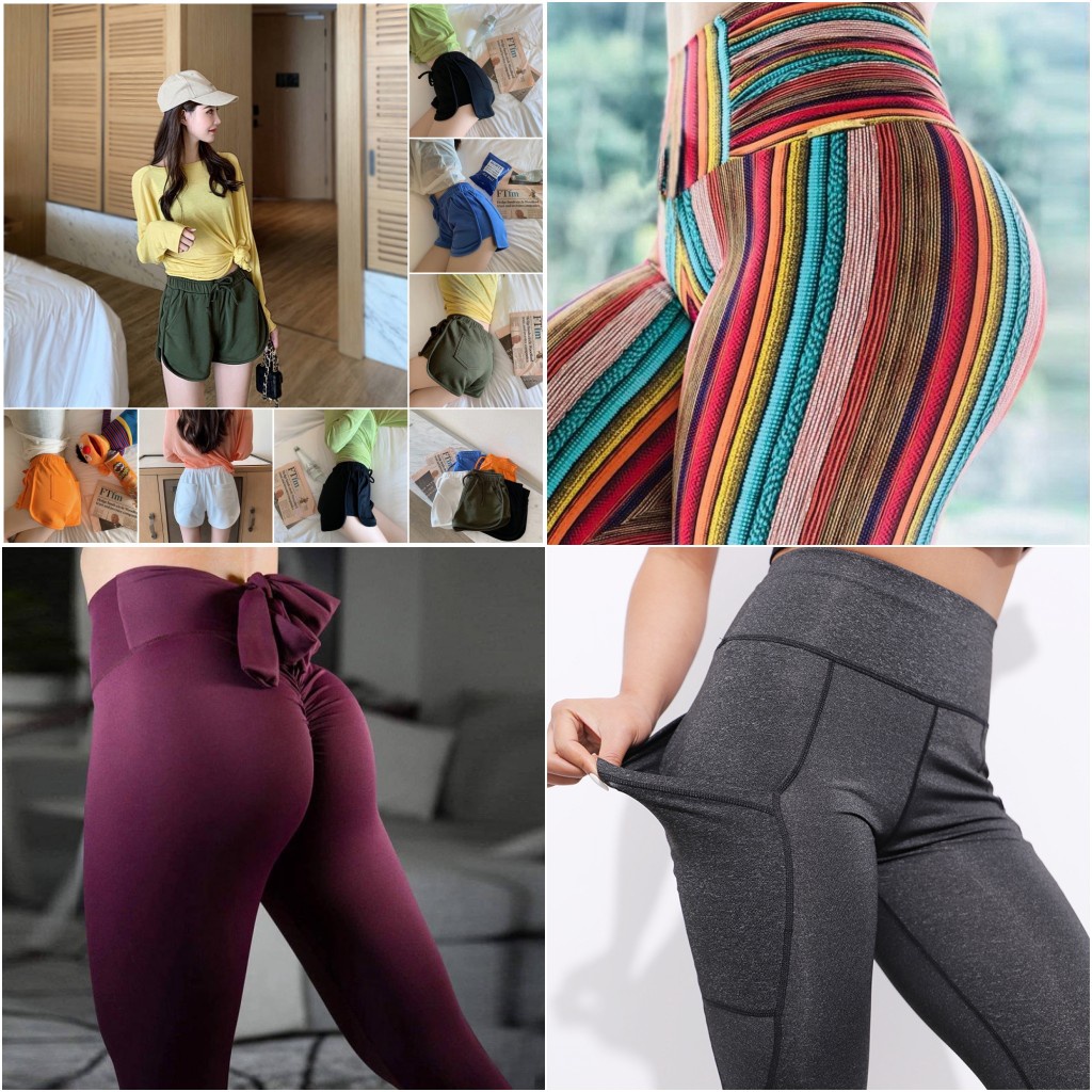 Essential Purpose Ramdon Style Womens Sports Yoga Leggings Workout Gym Fitness Athletic Elastic Pants - Image 5