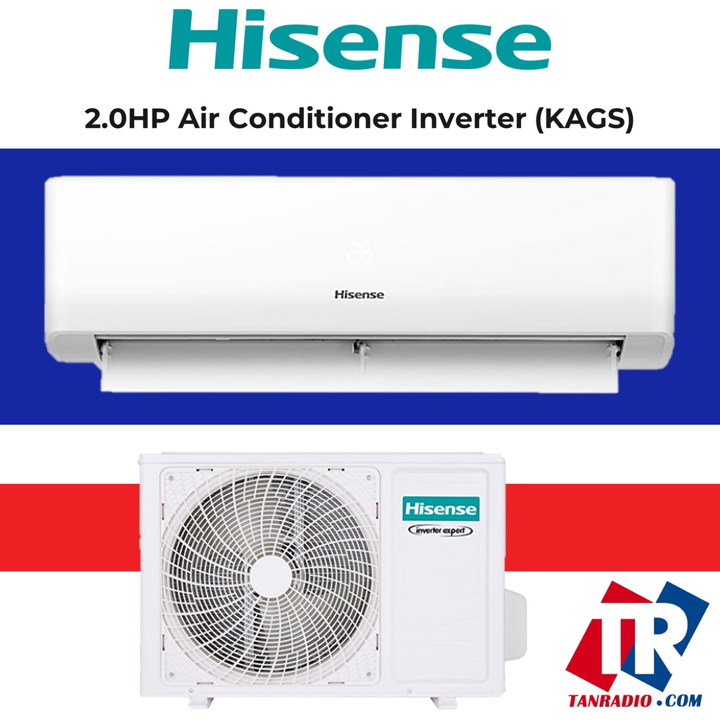 Hisense AI20KAGS 2HP Inverter Air Cond Gold Fin Air Conditioner ( AUTO