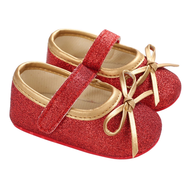baby girl moccasins with bow