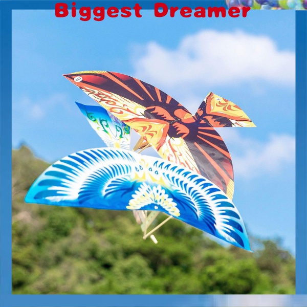 Flying Bird Toys Elastic Rubber Band Powered Flying Birds Kite Mainan