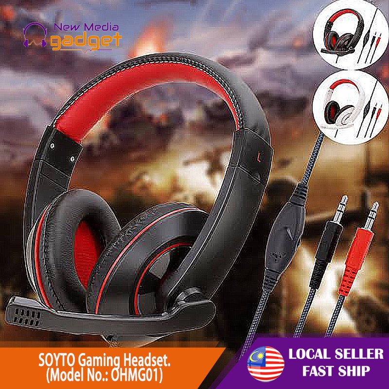 SOYTO Gaming Headset. (Model No.: OHMG01)Headphone Gaming Headset with Mic RGB Surround Sound Stereo Wired & Wireless