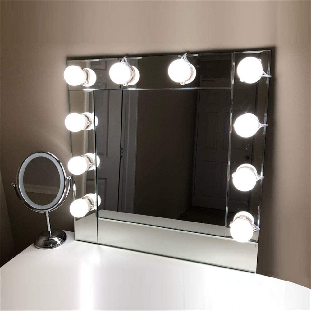 10pcs Makeup Mirror Vanity Led Light Bulbs Lamp Kit Lighted Make Up Mirrors Cosmetic Lights To Wall Dressing Mirrors Shopee Malaysia