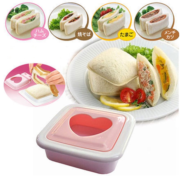 *Ready Stock* Sandwich Cutter, Sealer and Decruster for Kids - Remove Bread Crust, Make DIY Pocket Sandwiches (Square)