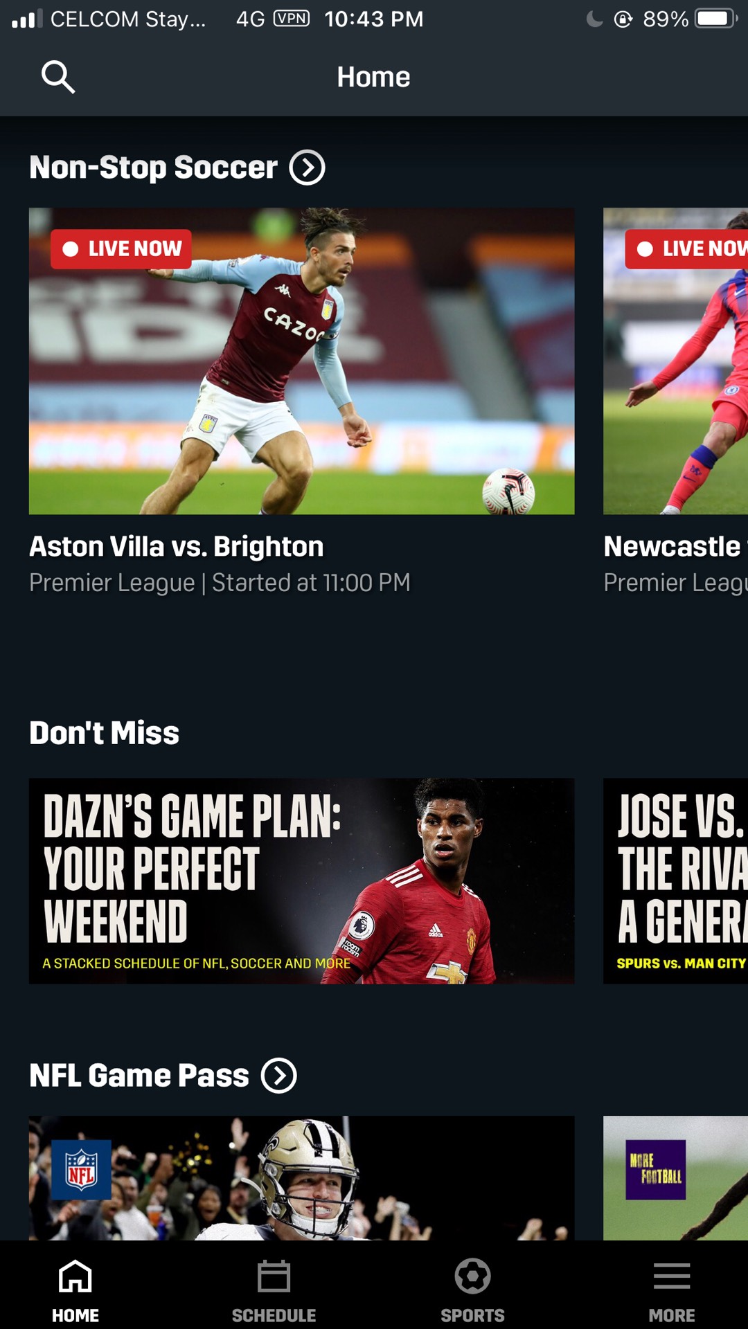 Dazn Sport Epl Premium Live Tv 1year Warranty Auto Renewal With Free Vpn Shopee Malaysia