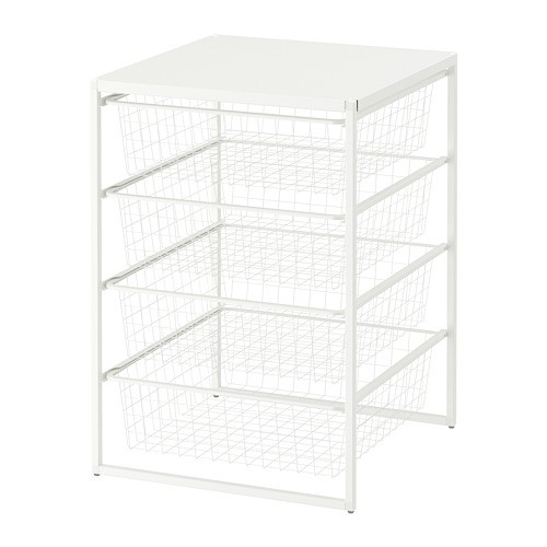 Ikea Jonaxel Frame Wire Baskets Top Shelf 50x51x70 Cm Shopee