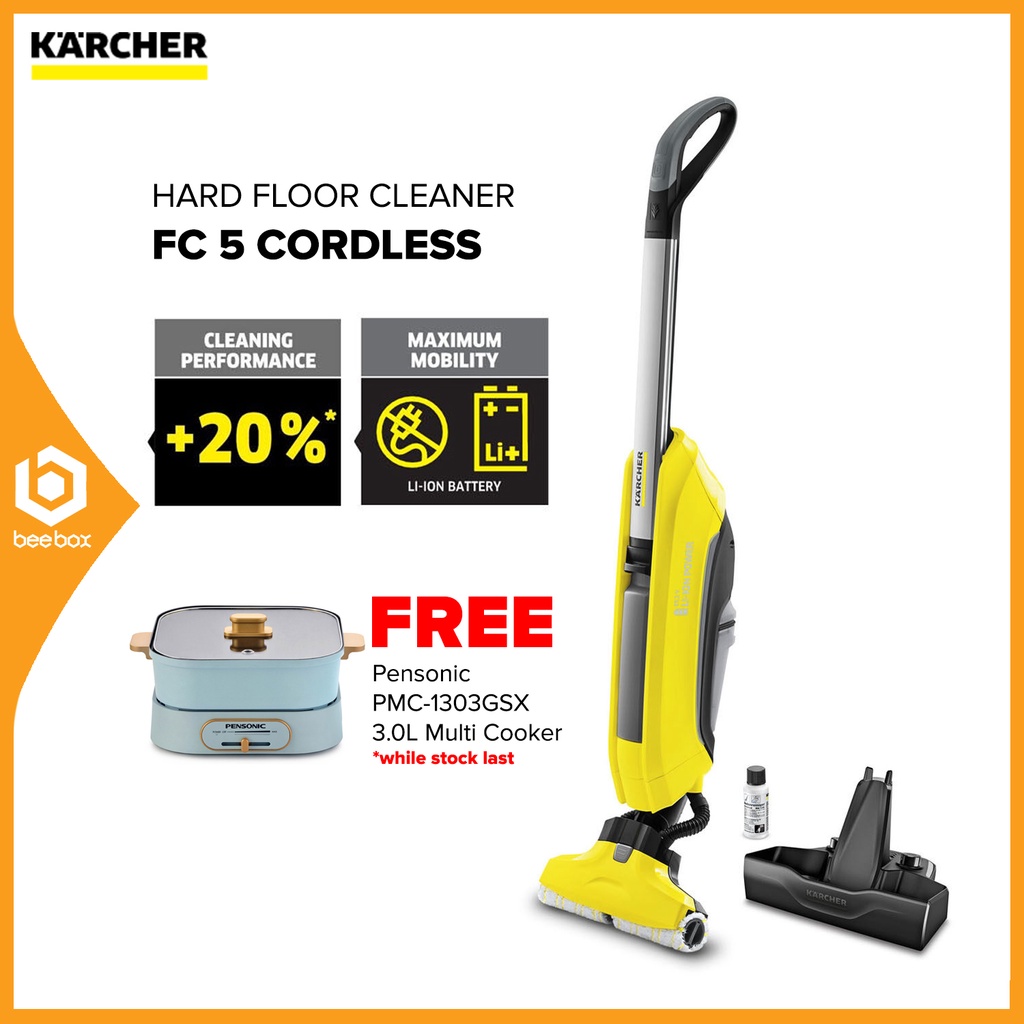 Vriendelijkheid Observatie Beschikbaar Karcher 1.055-601.0 FC 5 Cordless Hard Floor Cleaner 2 in 1 Vacuum Cleaner  - FC5 / 10556010 | Shopee Malaysia
