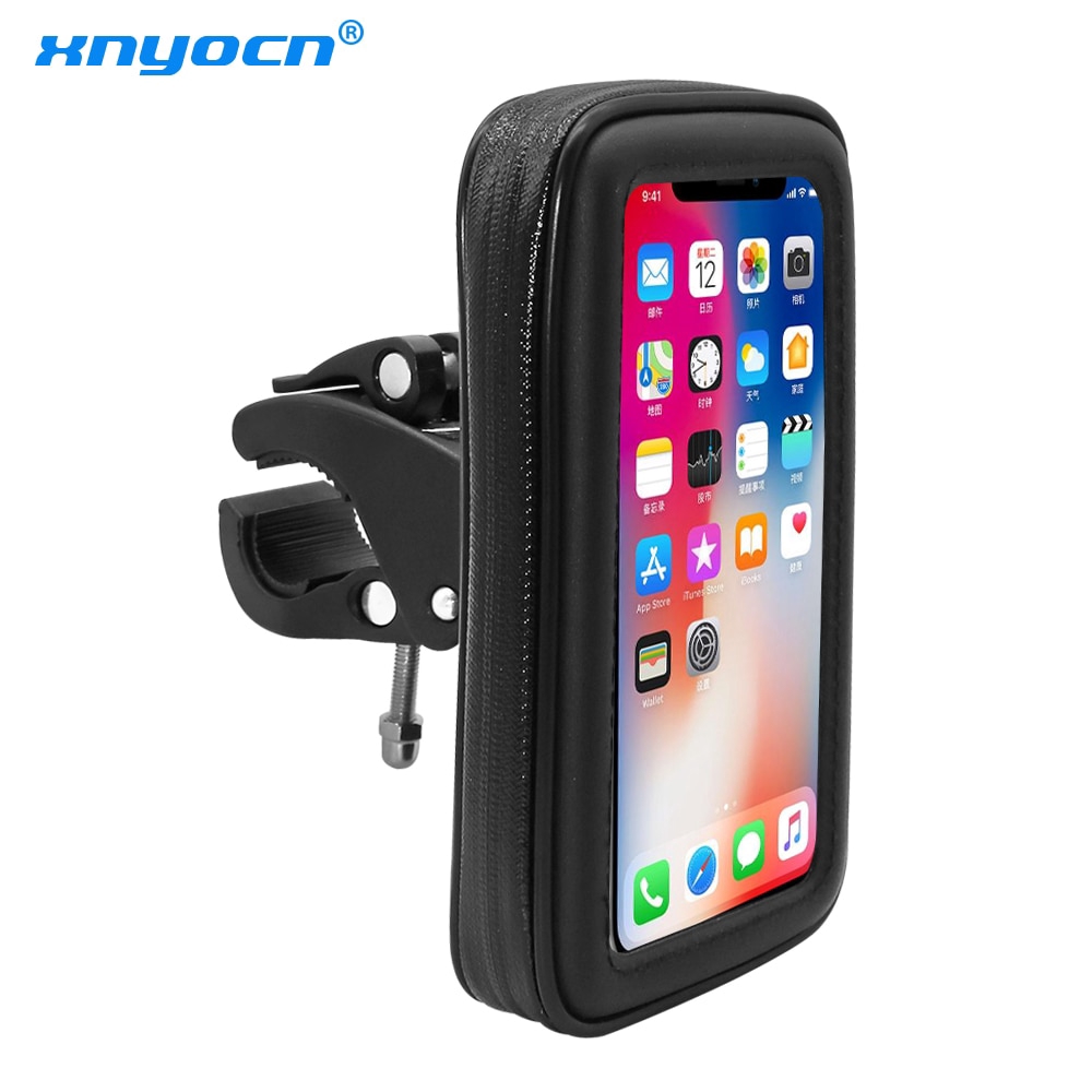 Universal Bike Bicycle Motorcycle Phone Holder Waterproof Case Zipper ...