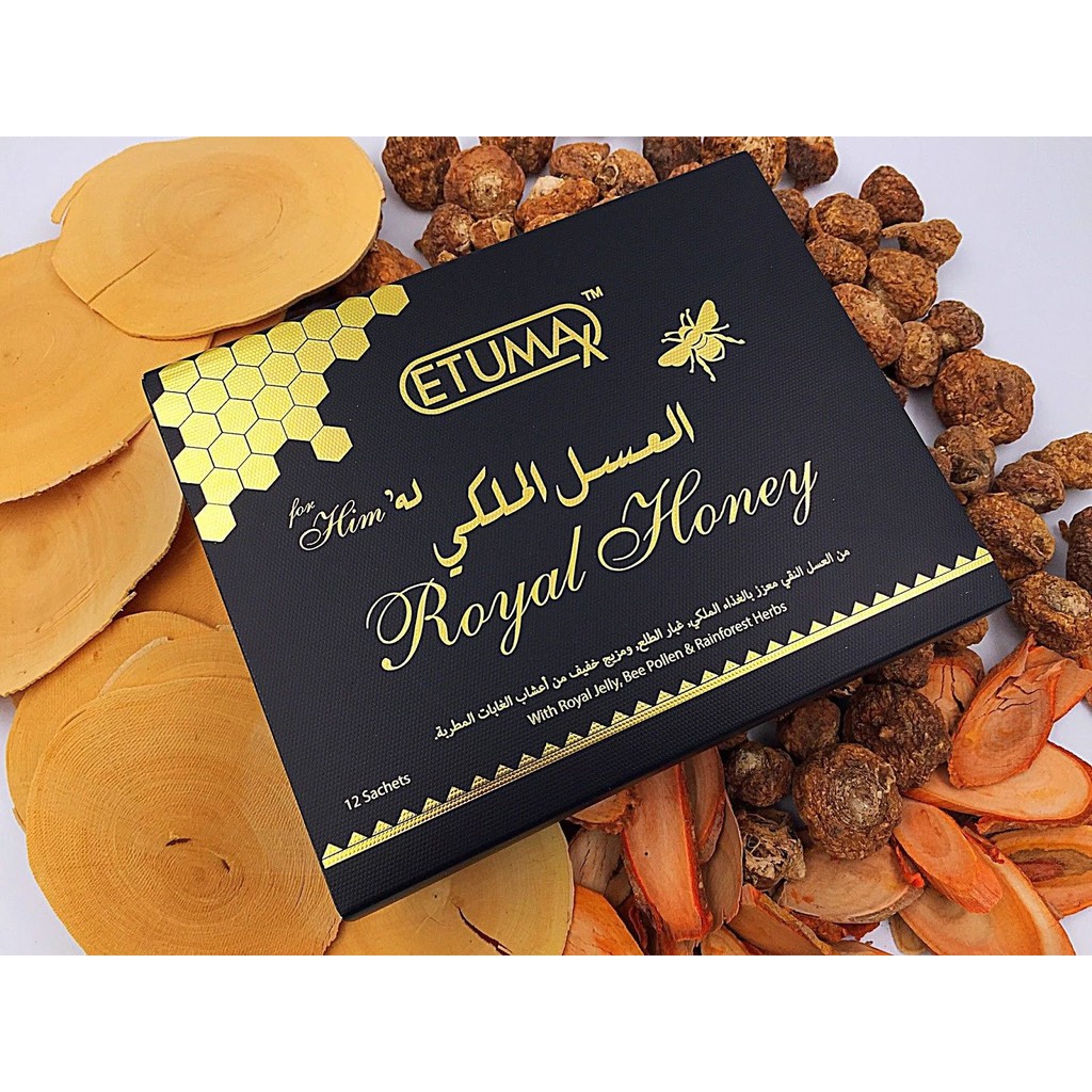 Etumax Royal Honey (Men's) 1 Box ( 20g x 12 sachets ) 100 Original