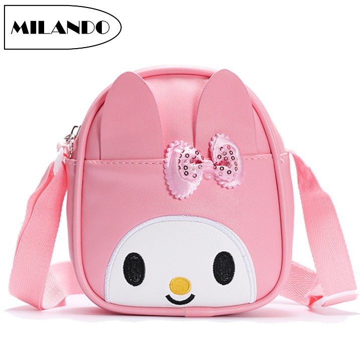 MILANDO Kid Children Girl Rabbit Melody Design Handbag Sling Bag Handbeg (Type 4 Melody)