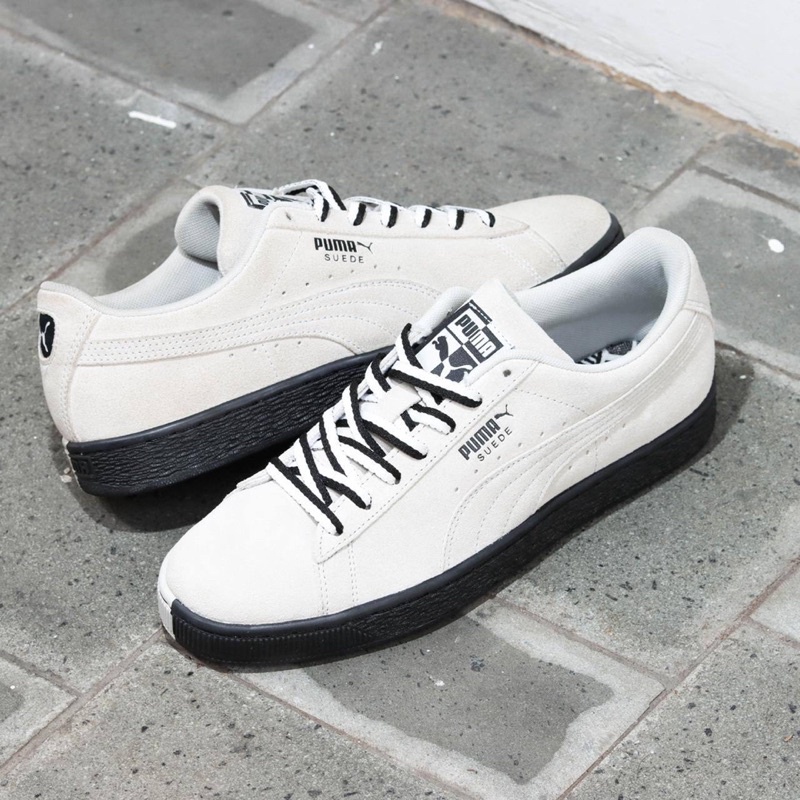 puma suede other side black