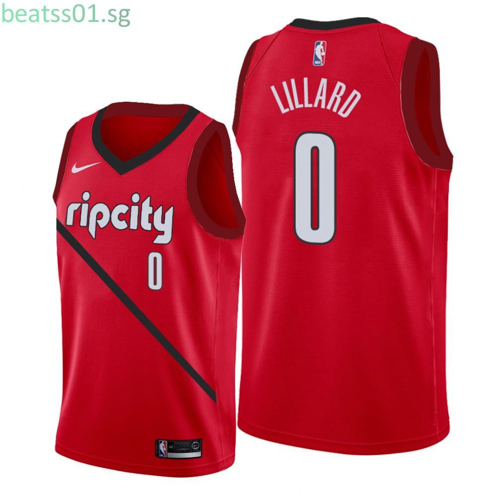 damian lillard red jersey