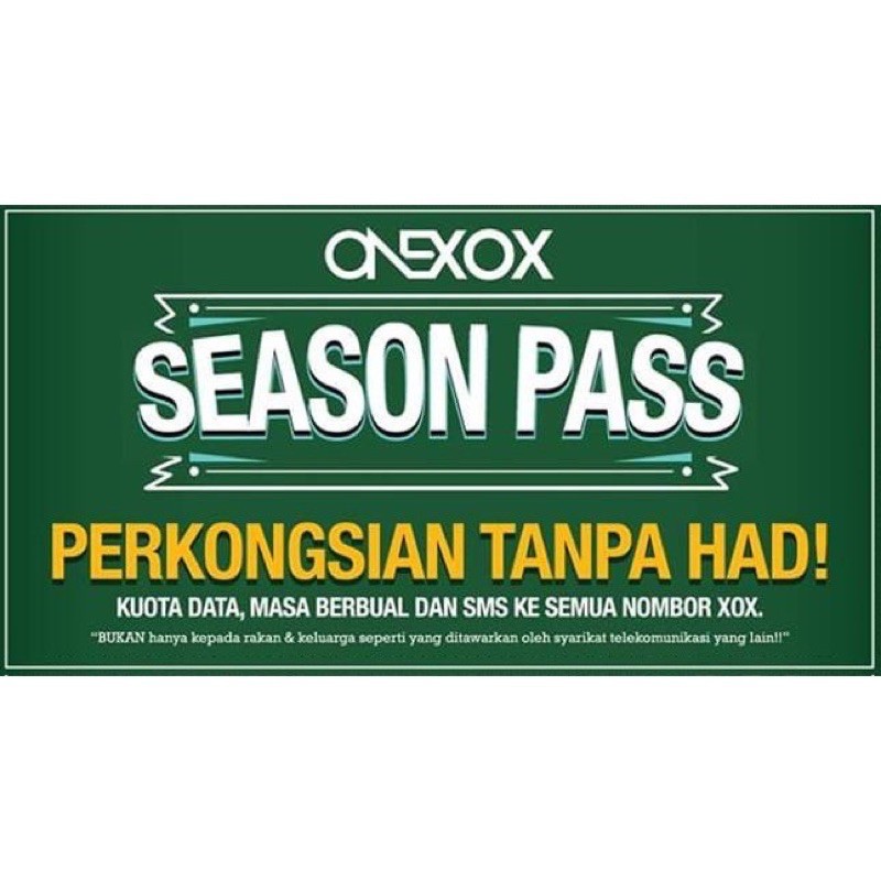 Buy Onexox Xox Season Pass Data 1gb 2gb Low Price Onexox Black Postpaid Prepaid Seetracker Malaysia