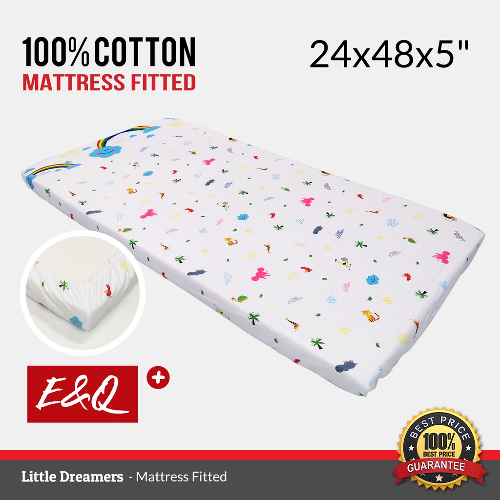 ENQ Baby Mattress Fitted / Cadar Tilam Baby / Bed Cover / Mattress
