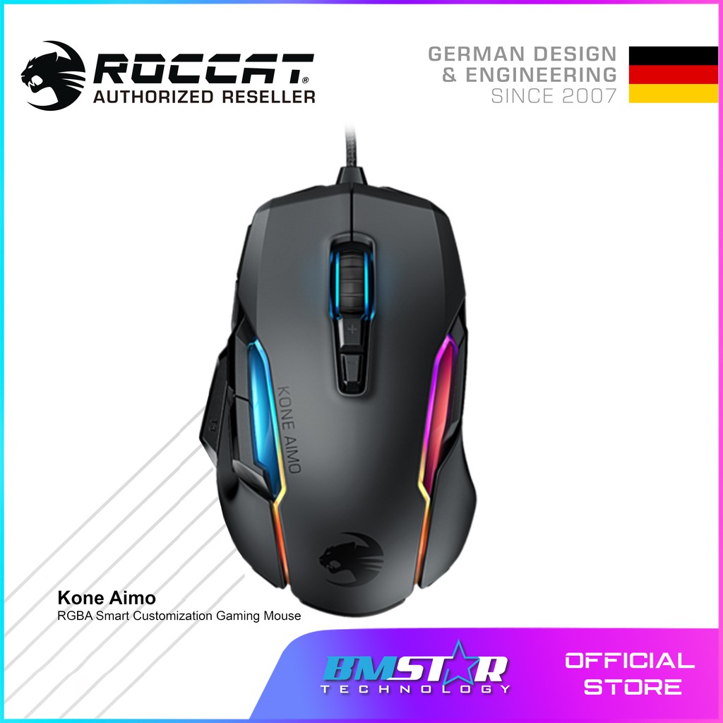 Roccat Kone Aimo Gaming Mouse Shopee Malaysia