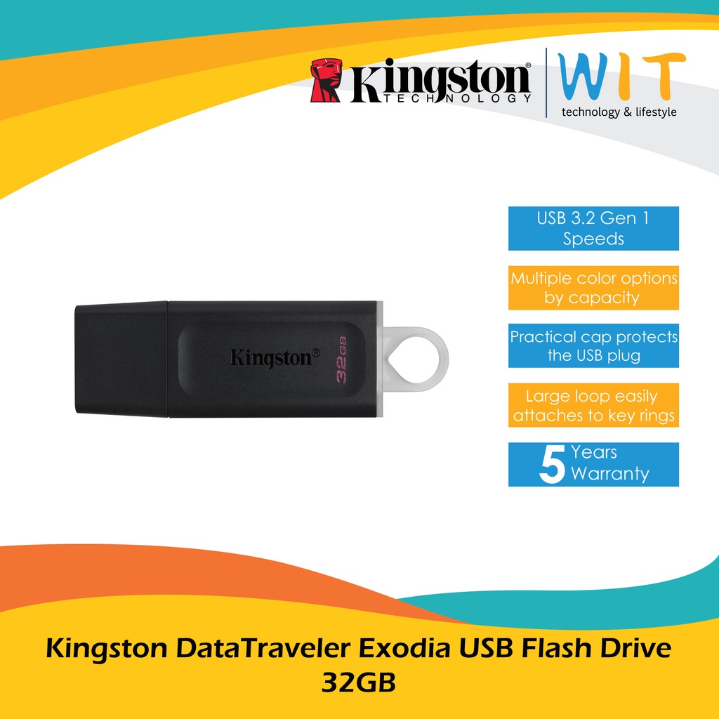 Kingston DataTraveler Exodia USB Flash Drive - 32GB