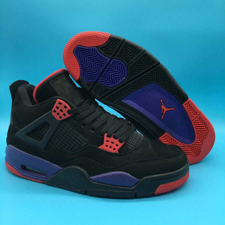 jordan 4 black red purple