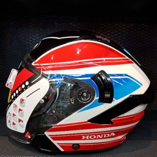 Helmet Kyt Nfj Trico Honda Limited Shopee Malaysia