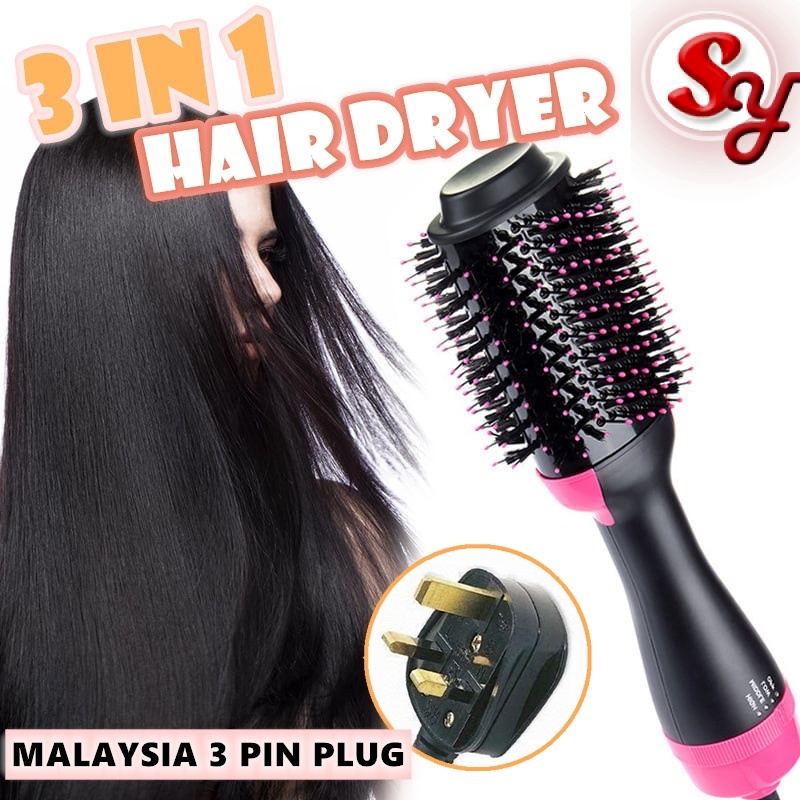 Original Guarantee Hair dryer 3 in 1 negative ion hot air dryer curly hair straight hair One Step style