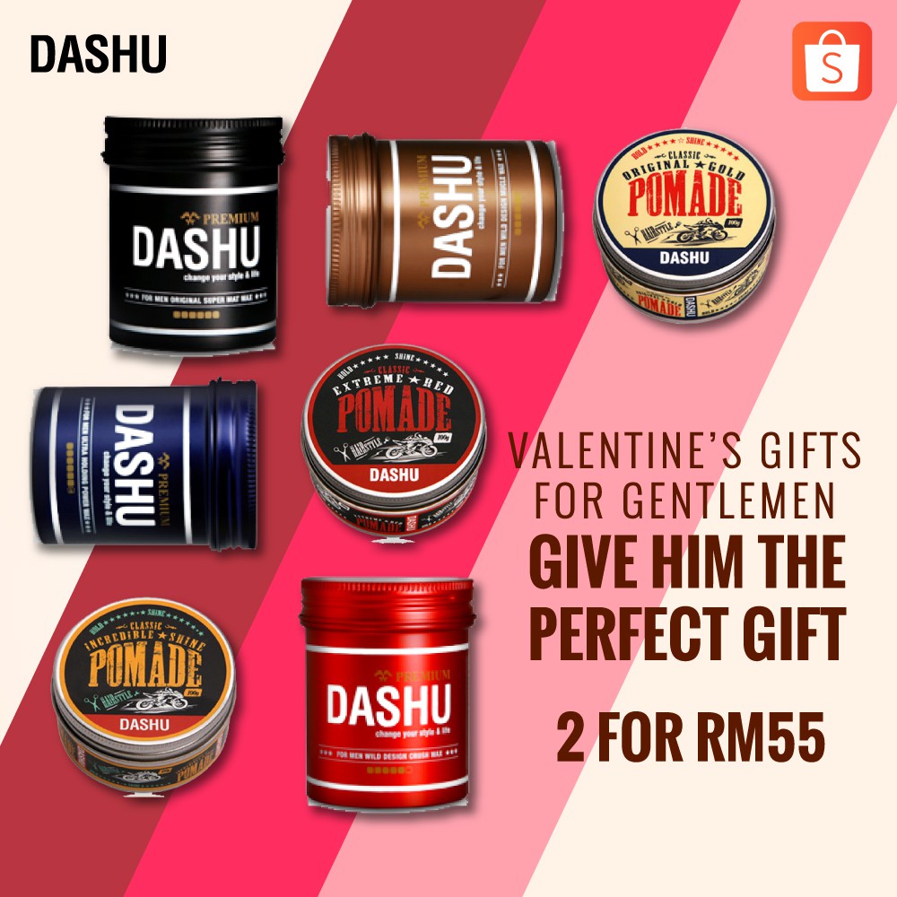 2 Rm 55 Dashu For Men Wild Design Muscle Hair Wax 100ml Shopee