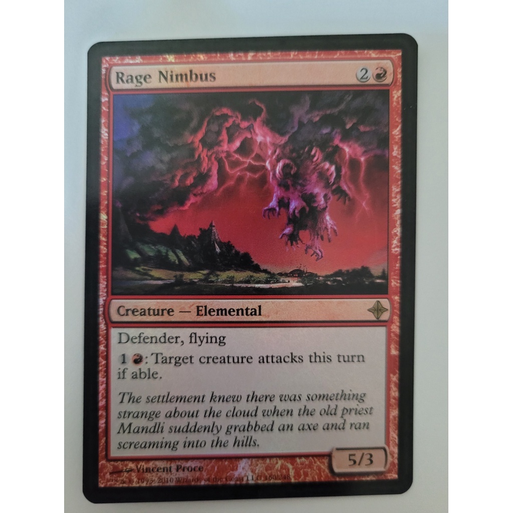 MTG Magic the gathering Rage Nimbus Rise of the Eldrazi Rare FOIL