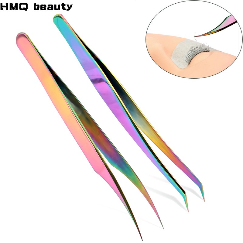 1Pcs Eyelashes Tweezer Stainless Steel Superhard Tweezers High ...