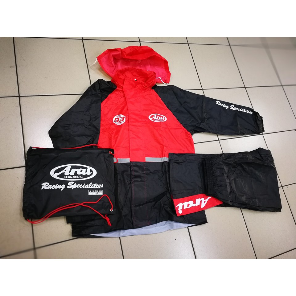 Arai Raincoat Marc Marquez 93 / Baju Hujan Arai Kalis Air  Shopee 