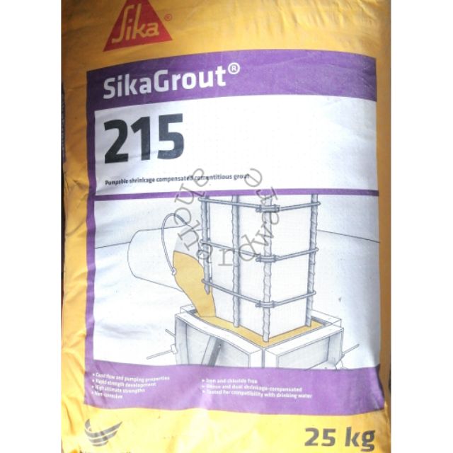 SIKAu003e Non-Shrink Grout #215 (25 KG) / Simen Grout Konkrit 25kg 