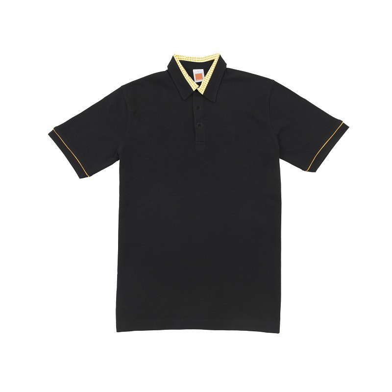 black and yellow polo