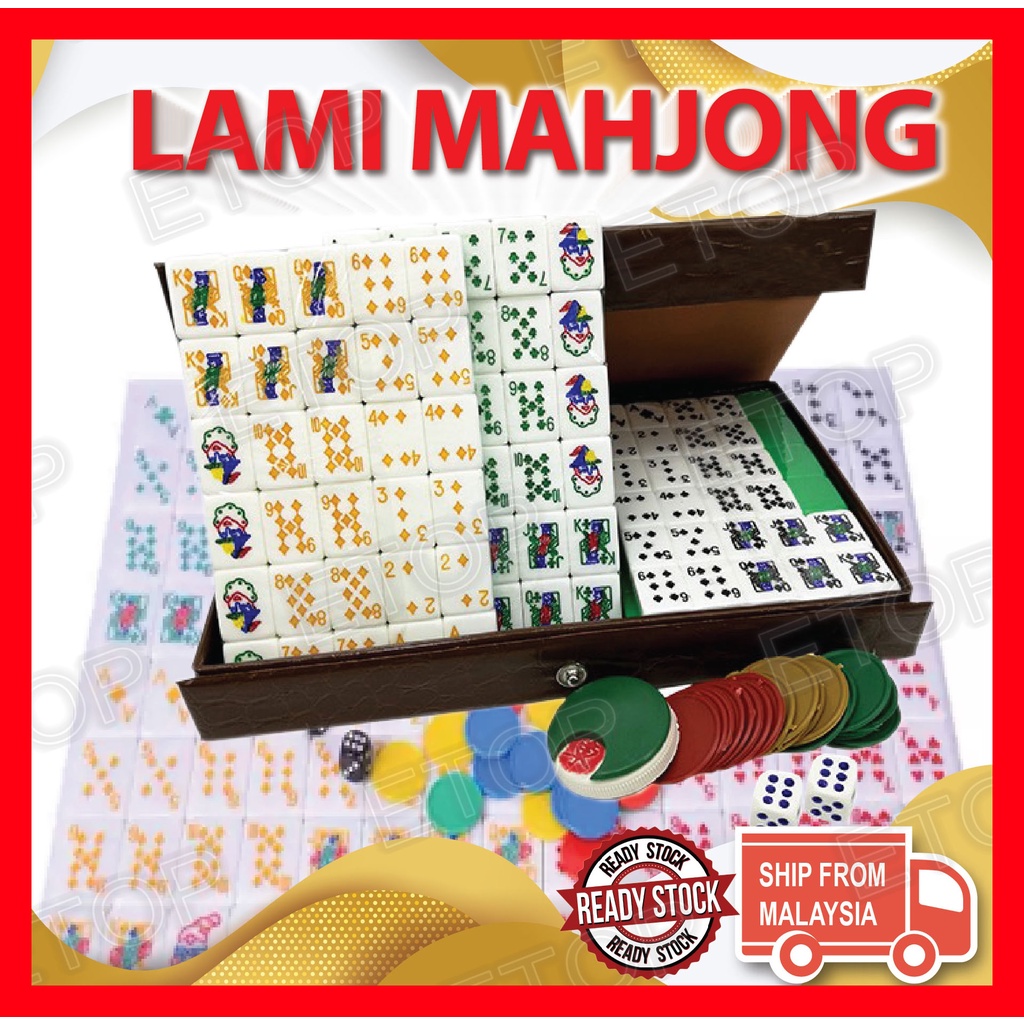 RUMMY /CINAMI / LAMI MAHJONG SET / MAHJONG SET Shopee Malaysia