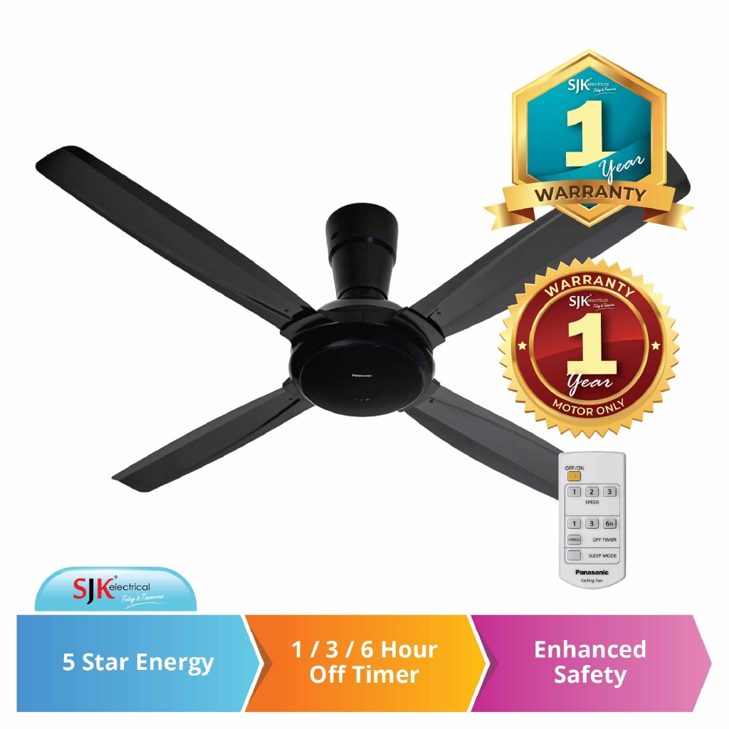 Panasonic Ceiling Fan F M14c5 56 Inch Panasonic Bayu 4 Shopee