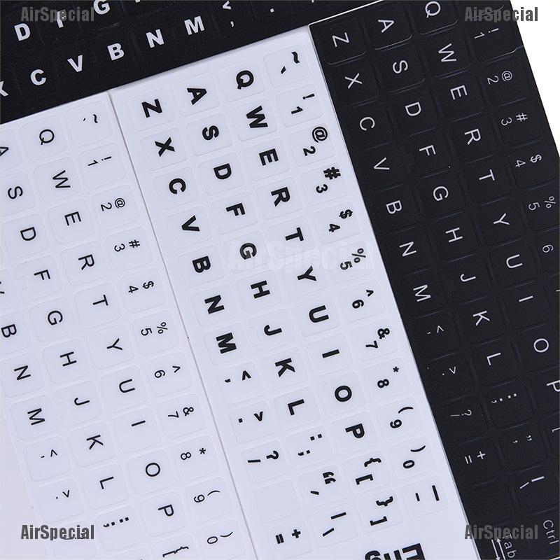 Premium Have English Keyboard Replacement Stickers White Black Any PC Computer Laptop Must - Image 5