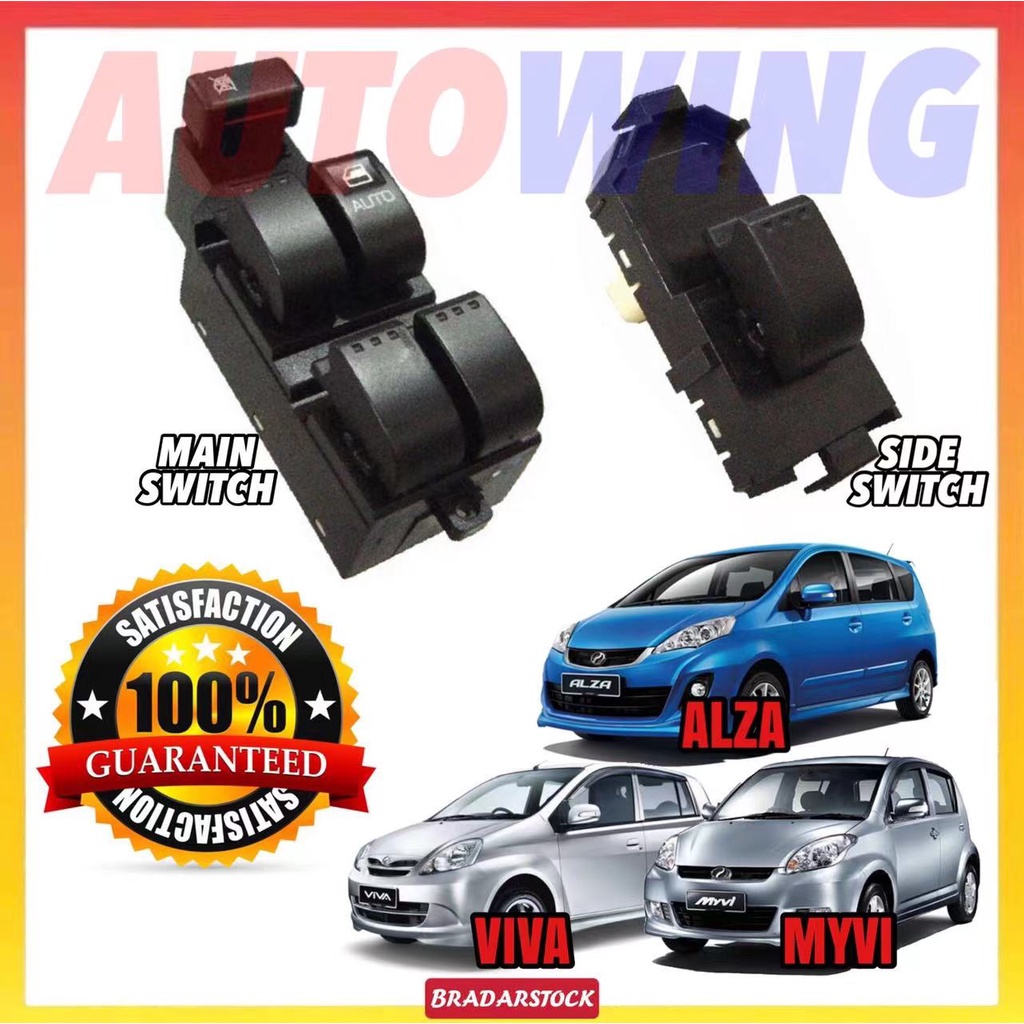 VIVA / MYVI / ALZA WINDOW SWITCH Power Window Main Master Switch