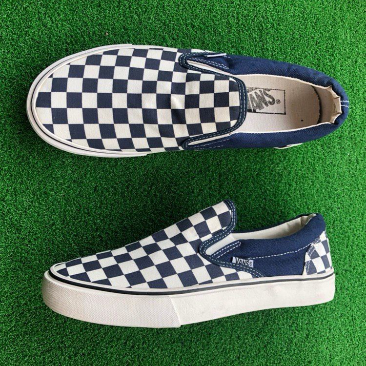 vans slip on chex skate shoe