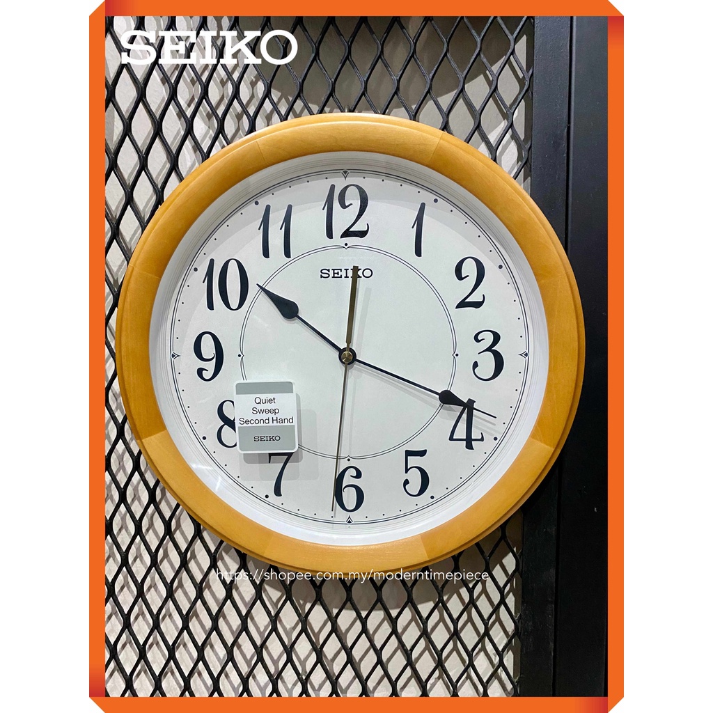 NEW & ORIGINAL SEIKO Quiet Sweep Wooden Analogue Wall Clock QXA699  (QXA699B, QXA699Z)#Jam DInding Japan Movement | Shopee Malaysia
