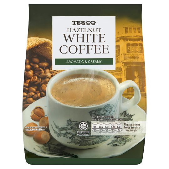 Tesco Hazelnut White Coffee 15 x 40g Shopee Malaysia