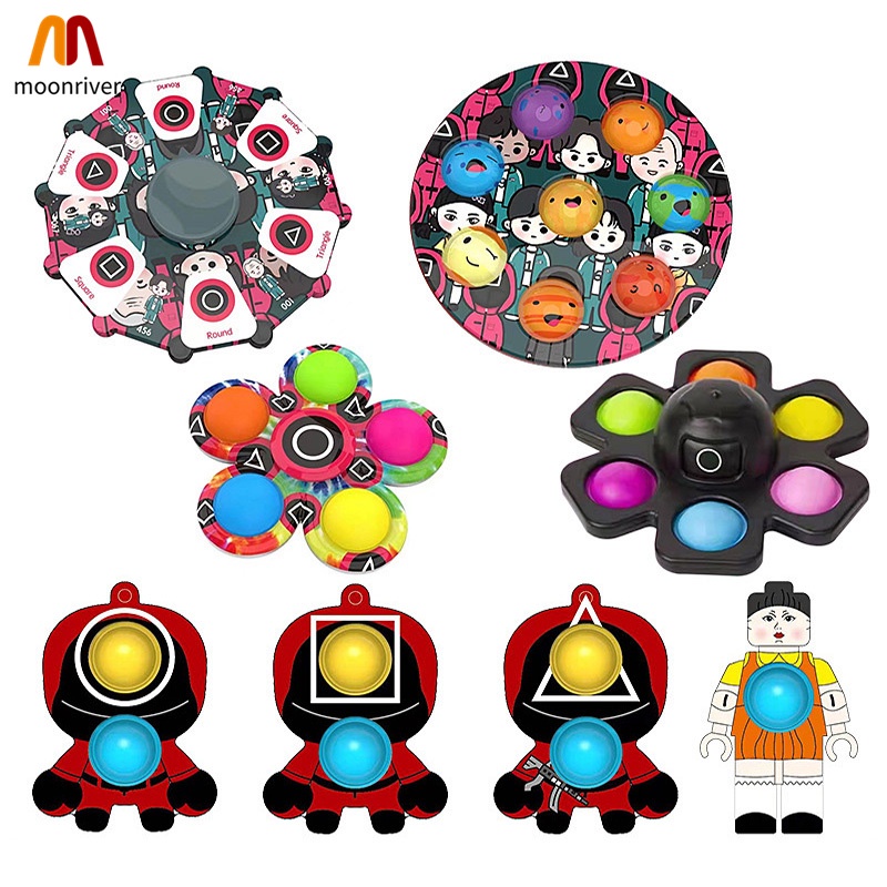 Fidget Toys Squid Game Advent Calendar Pack Anti Stress Toys Kit Stress