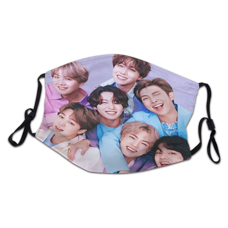 Being Political With BTS Customized Kid's Face Masks Unisex Reusable Face Cover Anti Dust Comfortable Face Masks