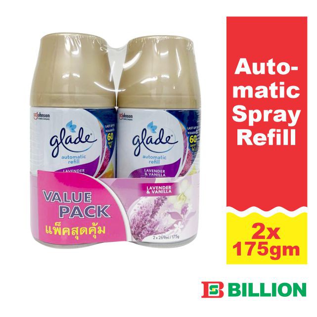 GLADE AUTO SPRAY REFILL TWIN PACK 175G X 2'S (ASSORTED FLAVOR) | Shopee