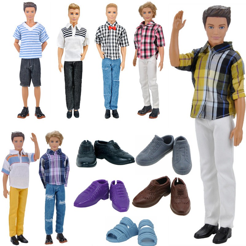 Ken Doll Clothes Accessories Shirt Suits Shoes Boot Outfits For Barbie Boyfriend