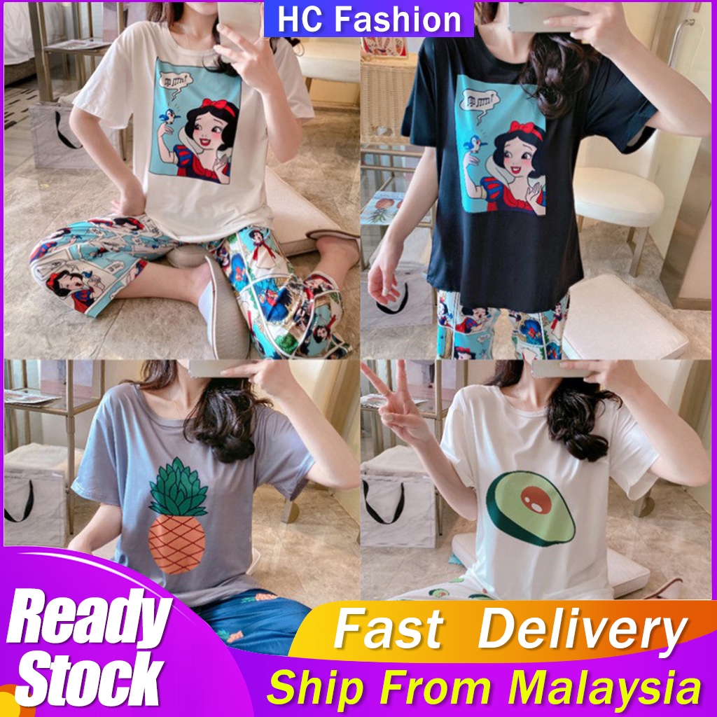 HC New Arrival! Women ladies pajamas set baju tidur ...