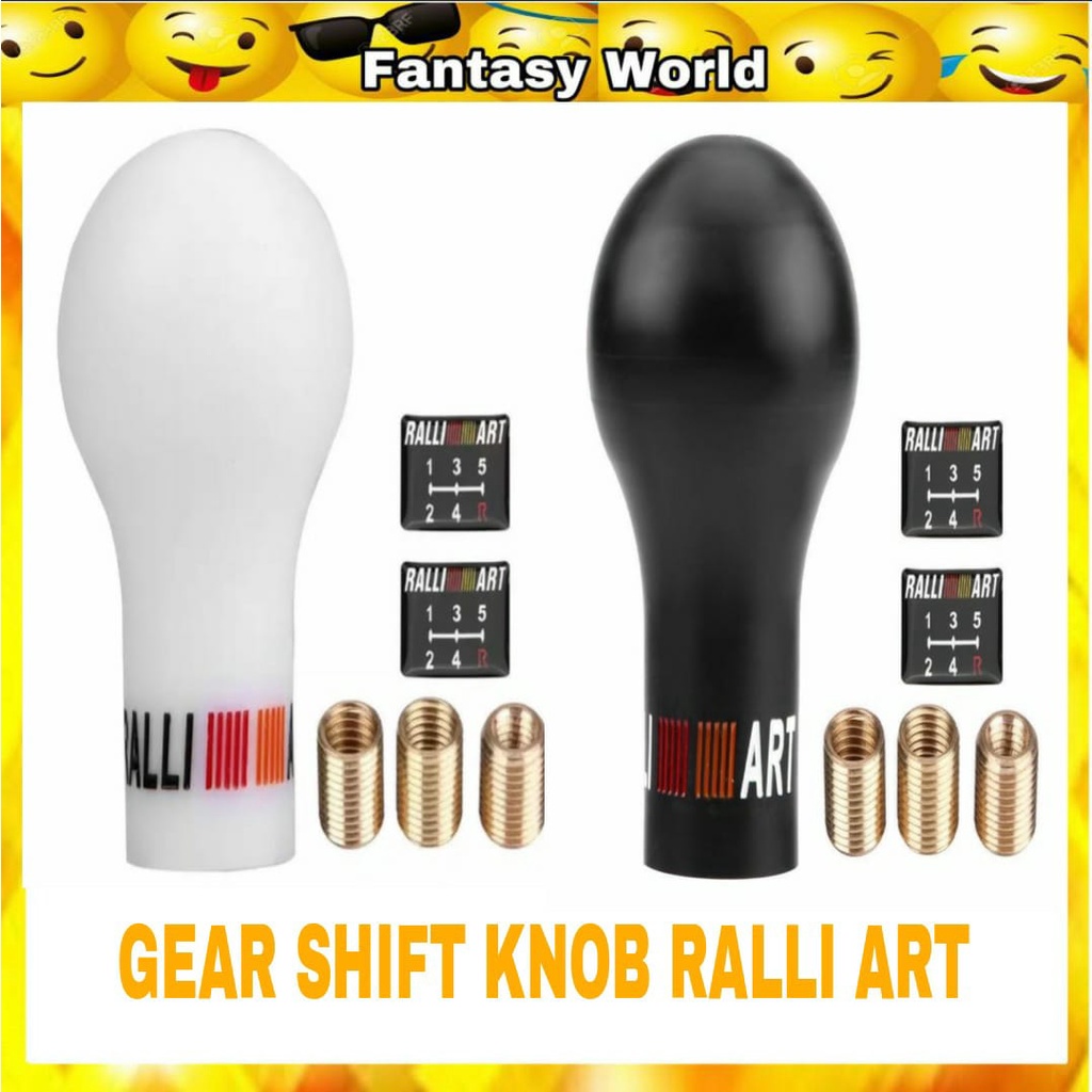 RALLIART 5/6 SPEED AUTO GEAR SHIFT KNOB CAR MANUAL TRANSMISSION (MT