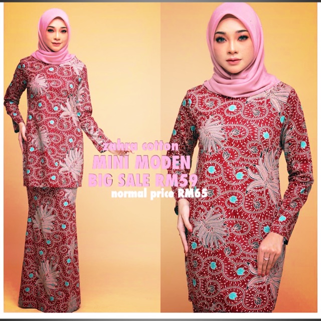 Baju Kurung Mini Modern Kain Duyung Shopee Malaysia