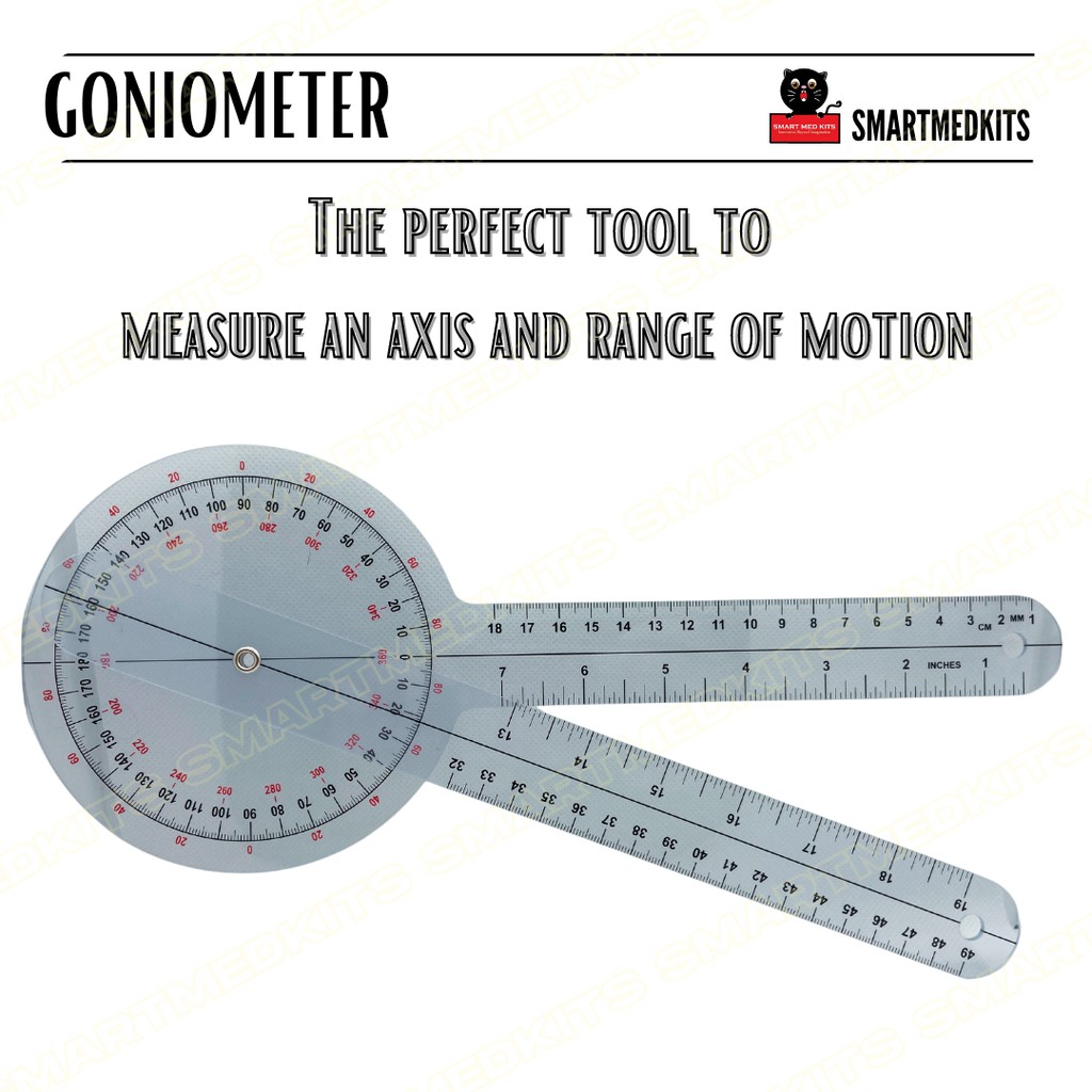 orthopaedic Goniometer tool / angle ruler / joint bend measurement
