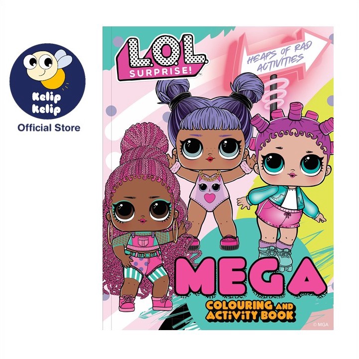 LOL Surprise Mega Colouring & Activity Book With 64 Pages For Kids ...