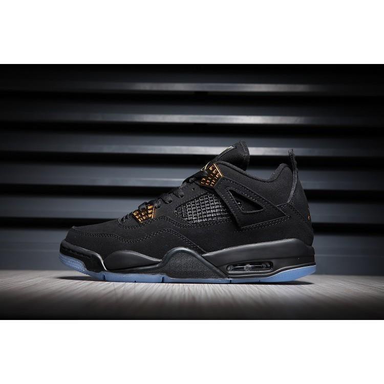 jordan 4 black with gold